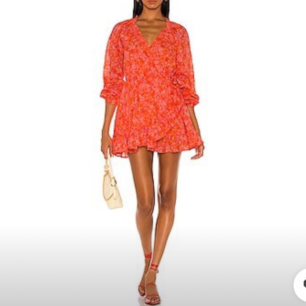 Lovers and friends reston wrap dress